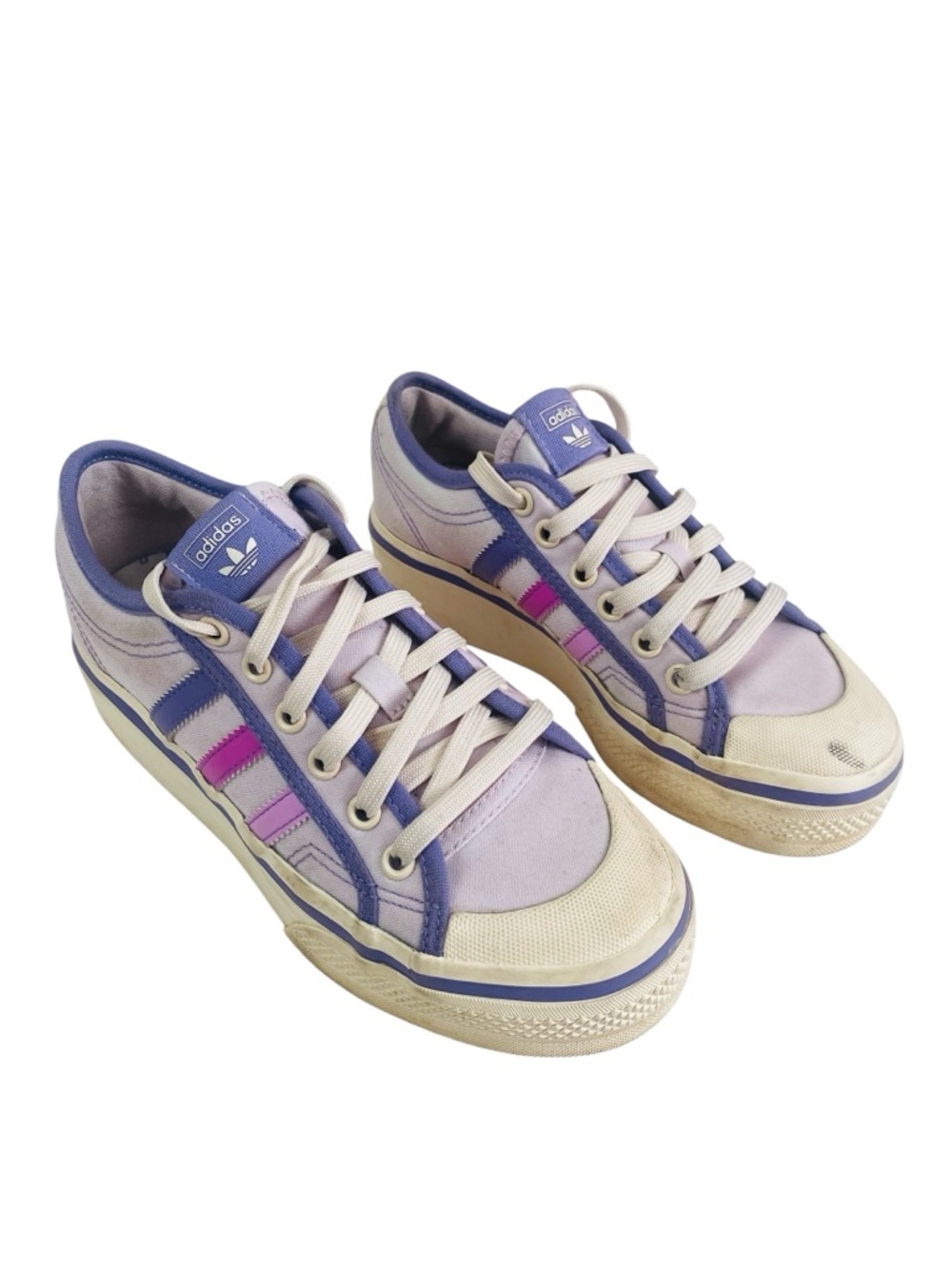 Adidas Nizza Platform Lavender/Pink Sneakers Size 6